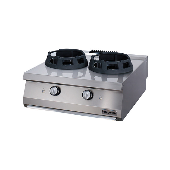 Плита газовая WOK 2-х конфорочная Ozti OWG 8090 настольная