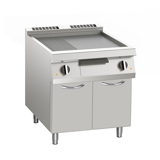 Электрическая жарочная поверхность 700 серии Apach Chef Line SLFTE87LRCS чугун