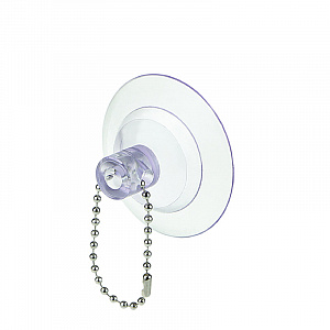 картинка Присоска силиконовая с металлической шариковой цепочкой SC-BALL CHAIN (2,4 мм) длиной 10 см EPG